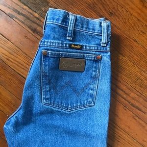 Vintage Wrangle Blue Jeans 28” (29”x32”)